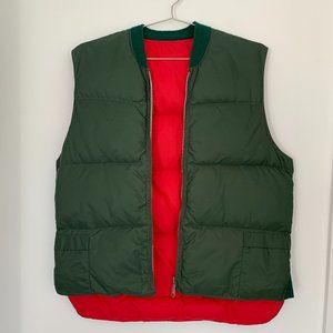 Vintage Reversible Puffer Vest